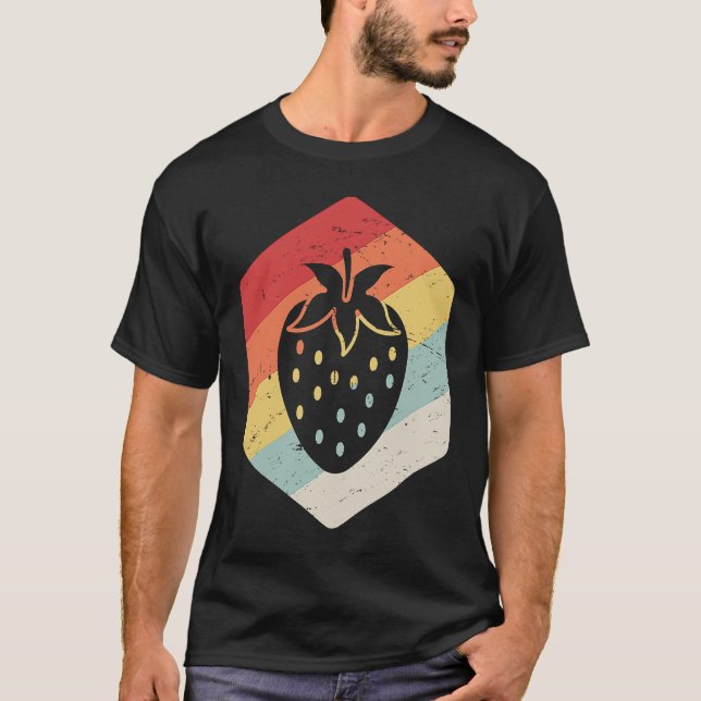 Camiseta Granja de fresa retro vintage (Anverso)