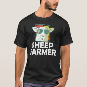 Camiseta Granja de gafas de sol Retro Sheep