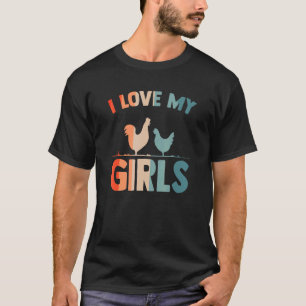 Camiseta Granja de gallinas antiguas Agricultor de granja