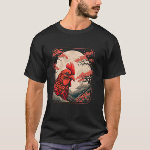 Camiseta Granja de gallinas de Japón - Granjero cultivando 