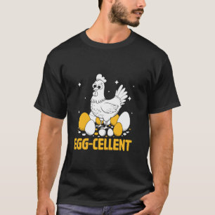 Camiseta Granja de Gallinas Ponedoras de Huevos Excelente