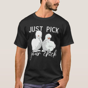 Camiseta Granja de gallinas Sedosas granjero elige tu seda