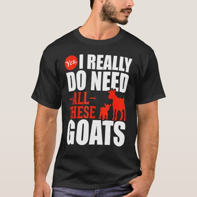 Camiseta Granja de ganadería Cabra de granja (Anverso)