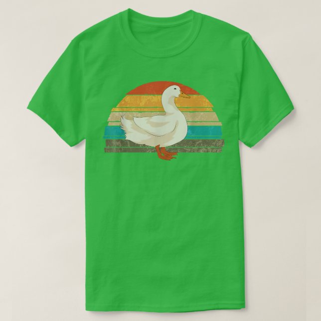 Camiseta Granja de ganadería Pato Lover Granjero Pato Retro (Diseño del anverso)