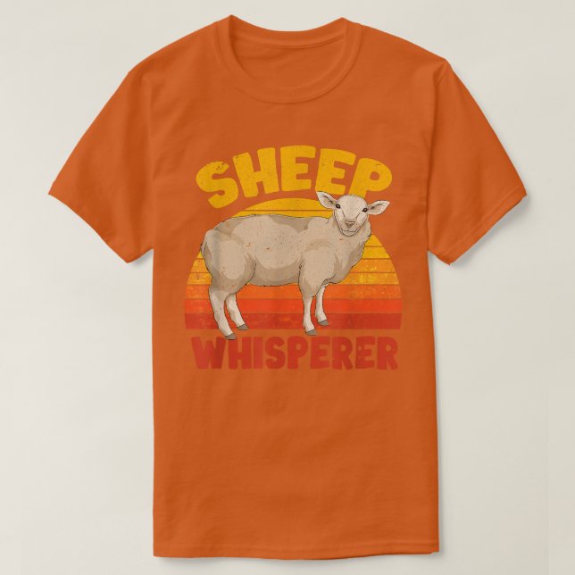 Camiseta Granja de ganaderos Retro Sheep Whisperer S (Diseño del anverso)