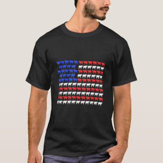 Camiseta Granja de ganado de bandera americana Granjero Ani