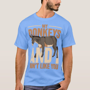 Camiseta Granja de granjas divertida cultivando burro