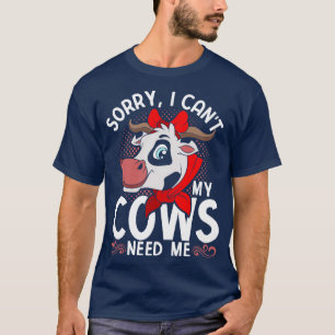 Camiseta Granja de granjas divertida cultivando vaca animal