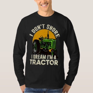 Camiseta Granja de granjero No ronco Sueño con ser un tract
