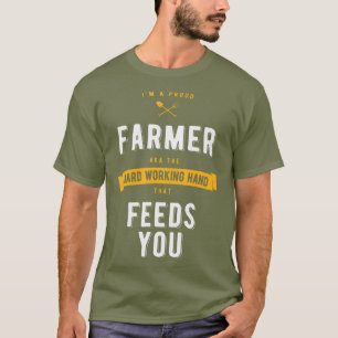 Camiseta Granja De Granjeros Orgullosos Trabajando En Agric