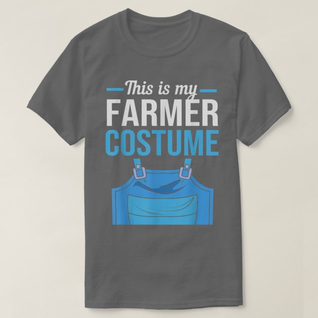 Camiseta Granja De Halloween Este Es Mi Vestido Campesino (Diseño del anverso)