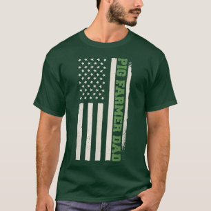 Camiseta Granja de Hog Patriótico Agricultura Ganadera Gana