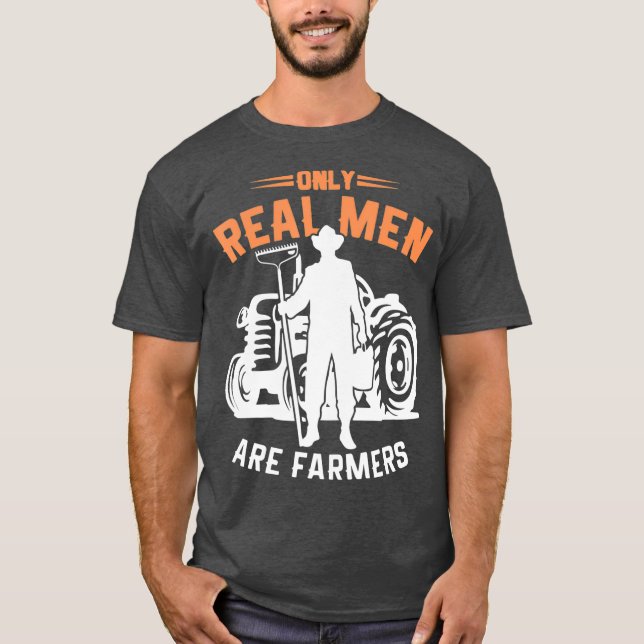 Camiseta Granja de hombres divertidos (Anverso)