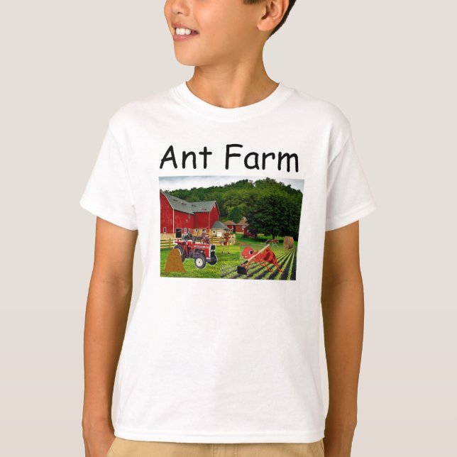 Camiseta Granja de hormigas aleja las aletas (Anverso)