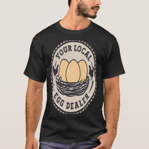 Camiseta Granja de huevos frescos, distribuidor de huevos l
