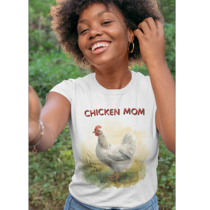 Camiseta Granja de la divertida mamá de las gallinas 