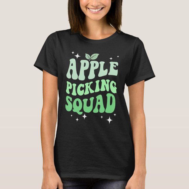 Camiseta Granja de la familia Apple Picking Squad Green App (Anverso)