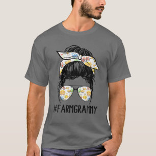 Camiseta Granja de la vida de la granja Gafas de pelo de bo
