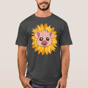 Camiseta Granja de lechón Granja animal amante Giro amarill