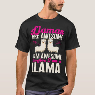 Camiseta Granja de Llamas Animales Las Llamas son Increíble