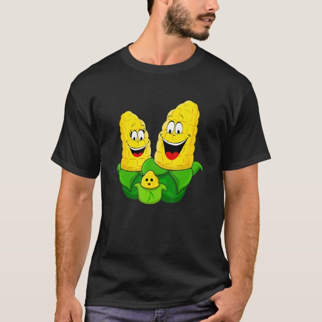 Camiseta Granja de maíz vegetal vegetal vegetariana (Anverso)
