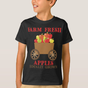 Camiseta Granja De Manzanas Frescas Campesina De Manzanas P