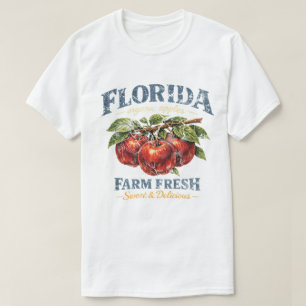 Camiseta Granja de Manzanas Orgánicas de Florida Frescas Vi