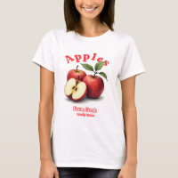 Granja de manzanas orgánicas Tee fresco de cultivo