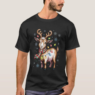 Camiseta Granja de Navidad de Cabra Lindo Amantes de Animal