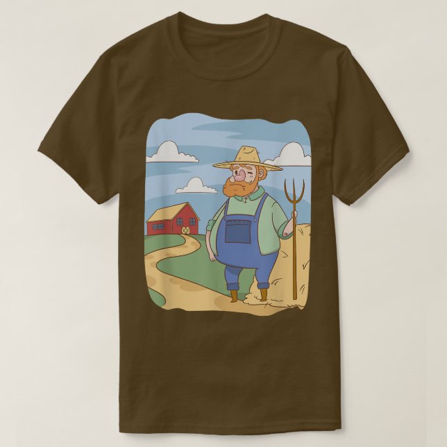 Camiseta Granja de Personalizado Famer Y Barn (Diseño del anverso)