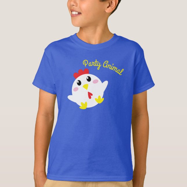 Camiseta Granja de pollitos lindos Fiesta de cumpleaños núm (Anverso)