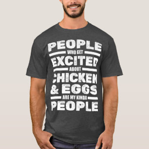 Camiseta Granja de pollo cultivando huevos de pollo gallo