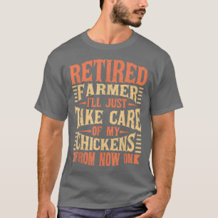 Camiseta Granja de pollo de granjero retirado