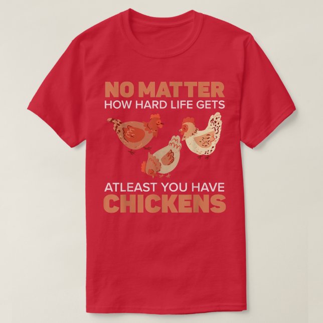 Camiseta Granja de pollo de pollo de pollo de la granja de  (Diseño del anverso)