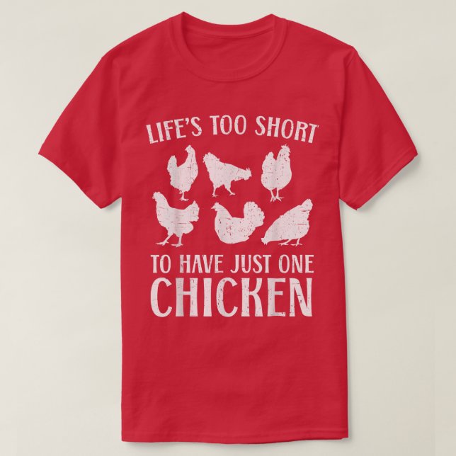Camiseta Granja de pollo de pollo de pollo de la granja de  (Diseño del anverso)