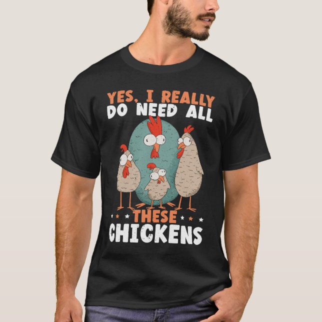 Camiseta Granja de pollo de pollo de pollo de la granja de  (Anverso)