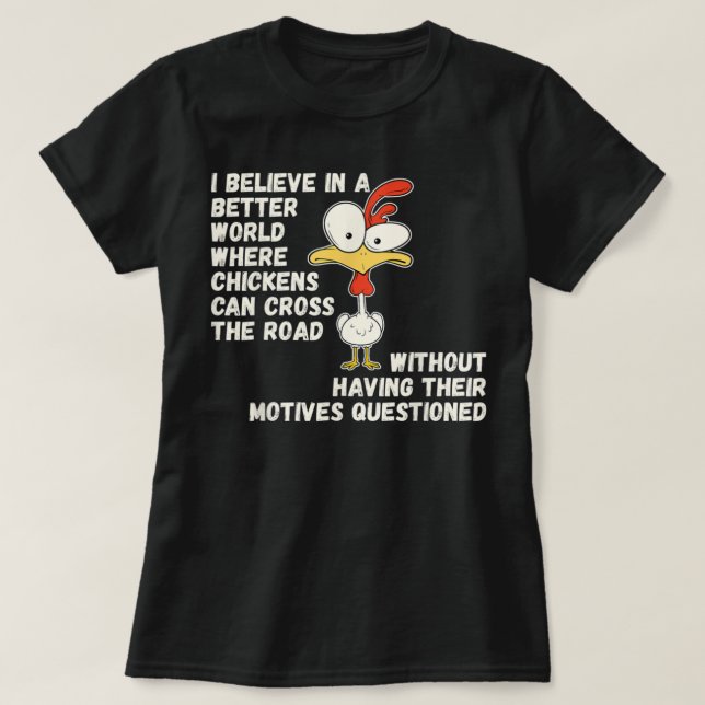 Camiseta Granja de pollo divertida (Diseño del anverso)