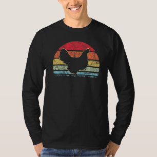 Camiseta Granja de pollo estilo retro Granjero de animales