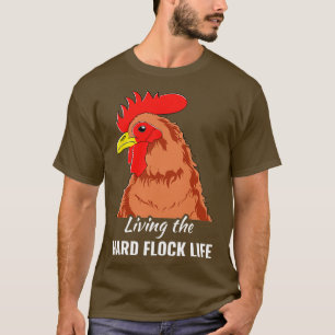 Camiseta Granja de pollo Graciosa de gallina de patio trase