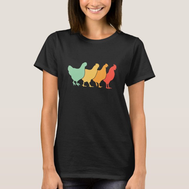 Camiseta Granja de pollo retro de la granja de pollo 1 (Anverso)