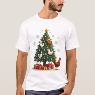Camiseta Granja de Pollo Vaca Cabra Caballo Animal Granjero