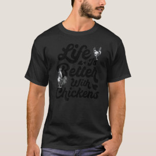 Camiseta Granja de pollos con gallinas