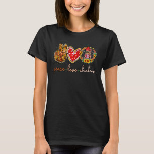 Camiseta Granja de pollos de aves de corral de amor por la