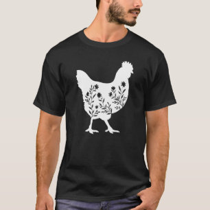 Camiseta Granja de pollos florales chica vida de granja chi