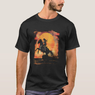 Camiseta Granja de ropa de mujer amante del caballo al atar