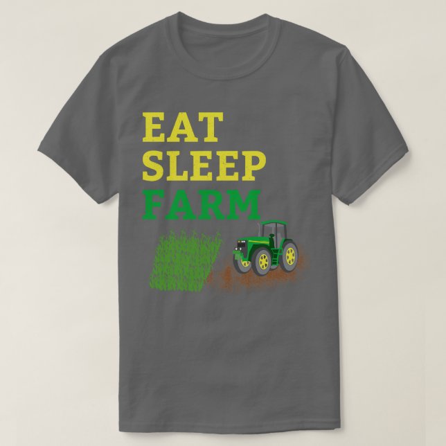 Camiseta Granja de sueño de comer (Diseño del anverso)