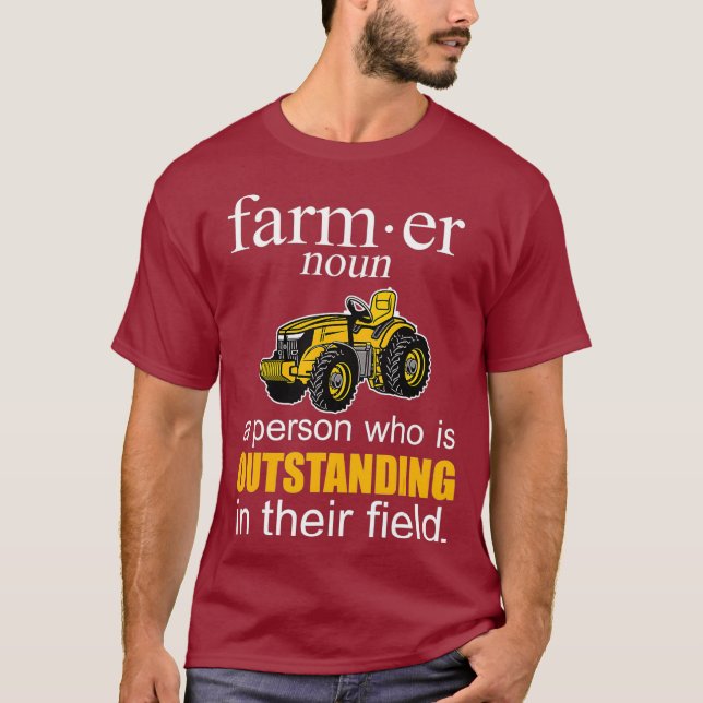 Camiseta Granja de Tractor de Rancho de Tierras Agrícolas p (Anverso)