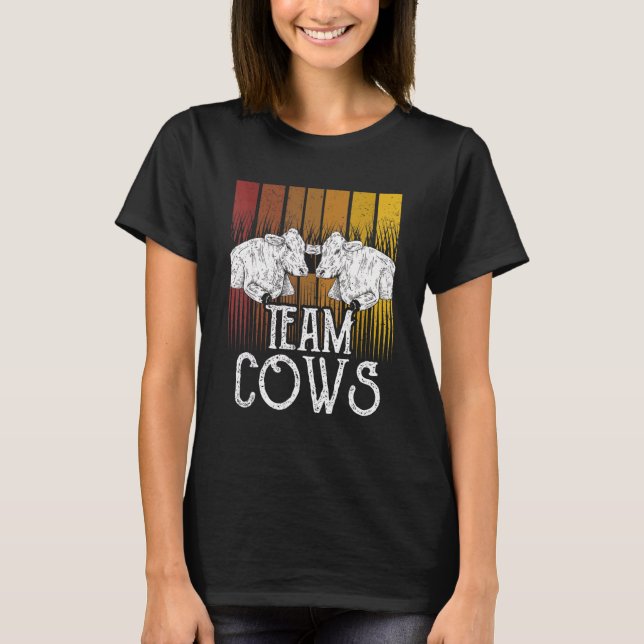 Camiseta Granja de vaca de animales de equipo (Anverso)