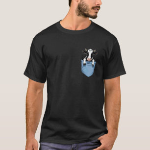 Camiseta Granja de vacas de bolsillo lindas para amantes de