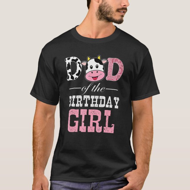 Camiseta Granja de vacas de cumpleaños para padres (Anverso)